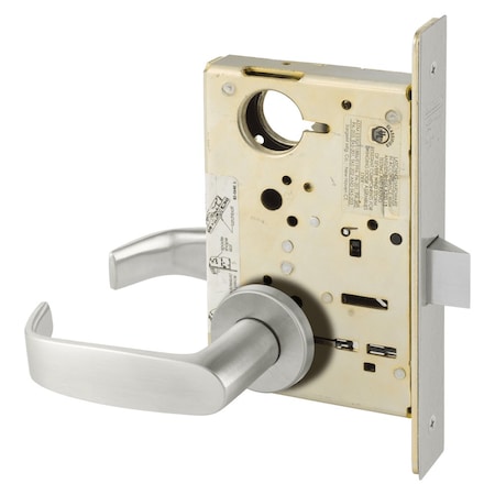 Sargent Grade 1 Passage or Closet Mortise Lock, L - Lever, LN - Rose, ASA Strike, Satin Stainless Steel 8215 LNL 32D